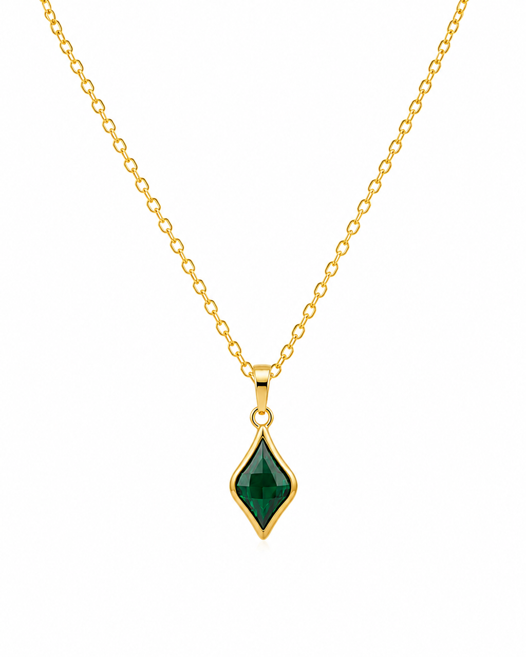 Emerald Kite Necklace