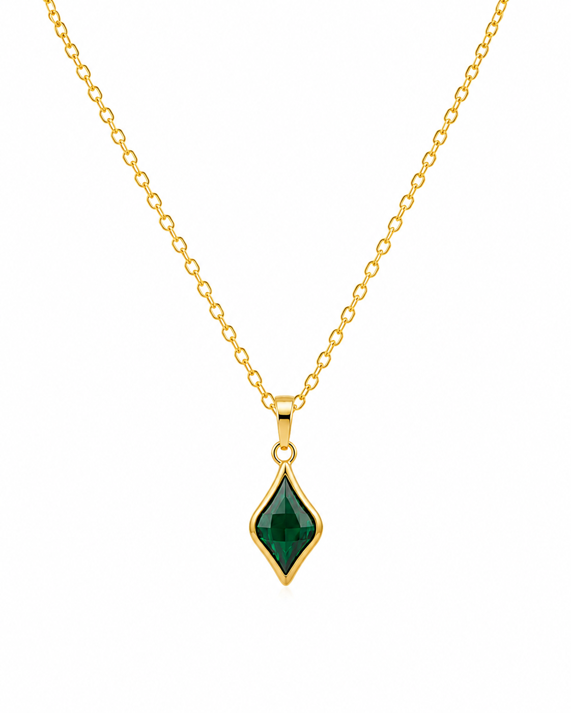 Emerald Kite Necklace
