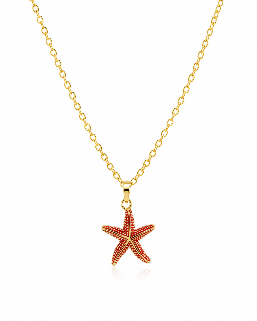 Coral Starfish Necklace