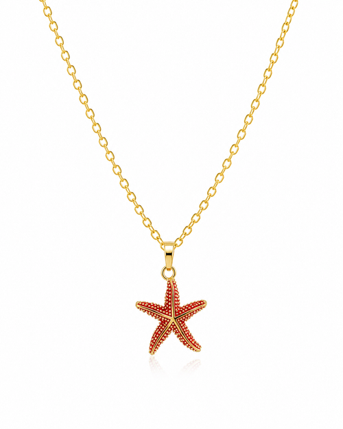 Coral Starfish Necklace