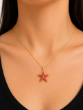Coral Starfish Necklace