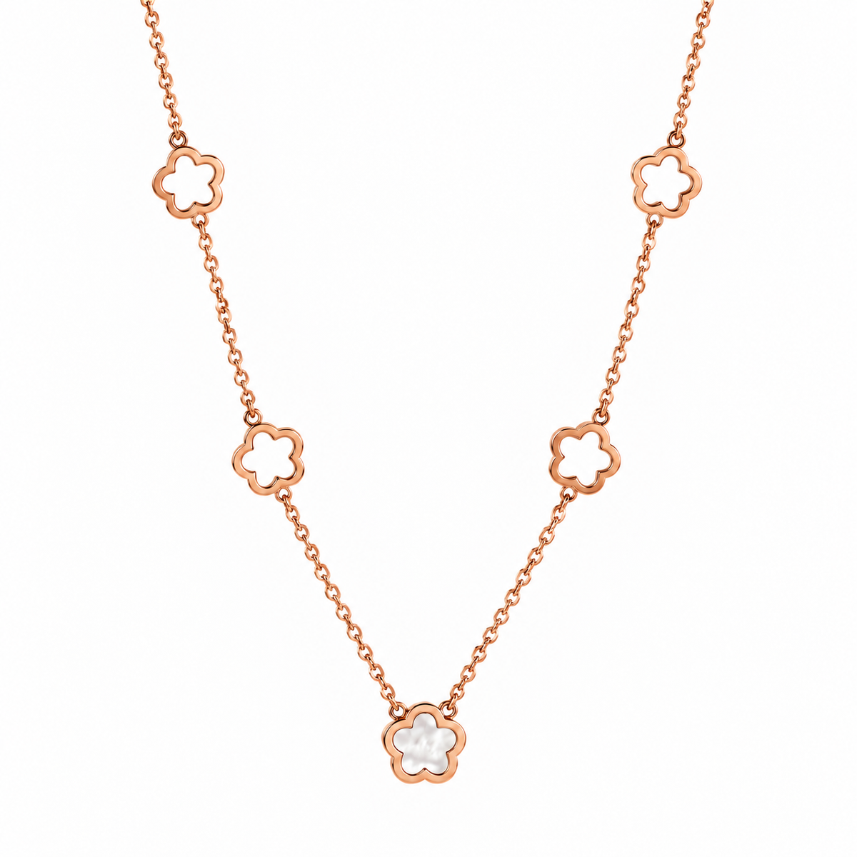 Rosé Fleur Necklace