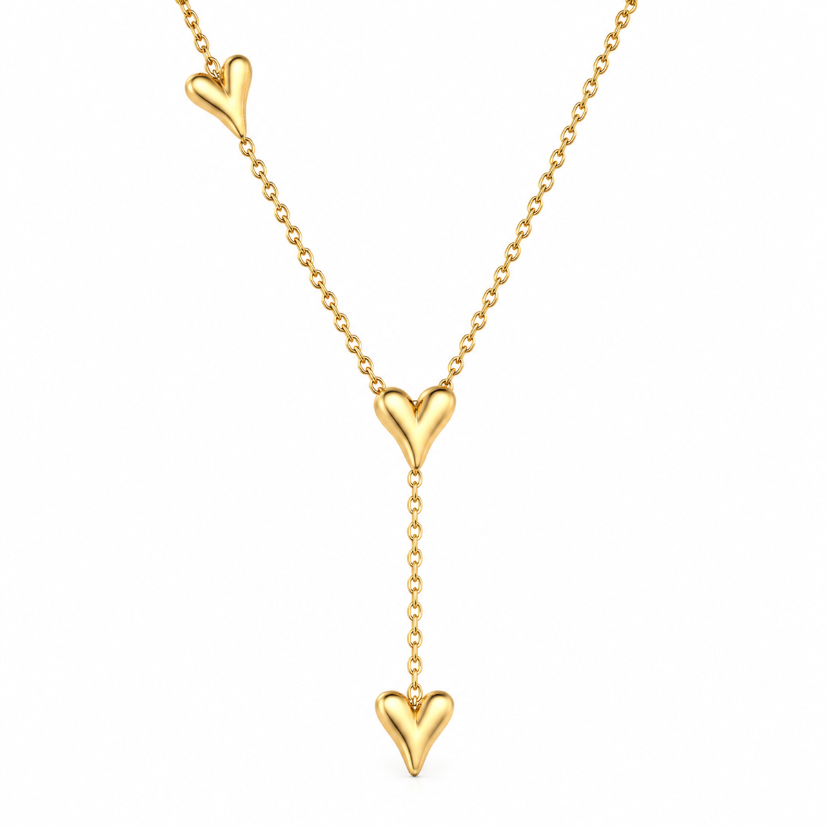 Amora Drop Heart Necklace