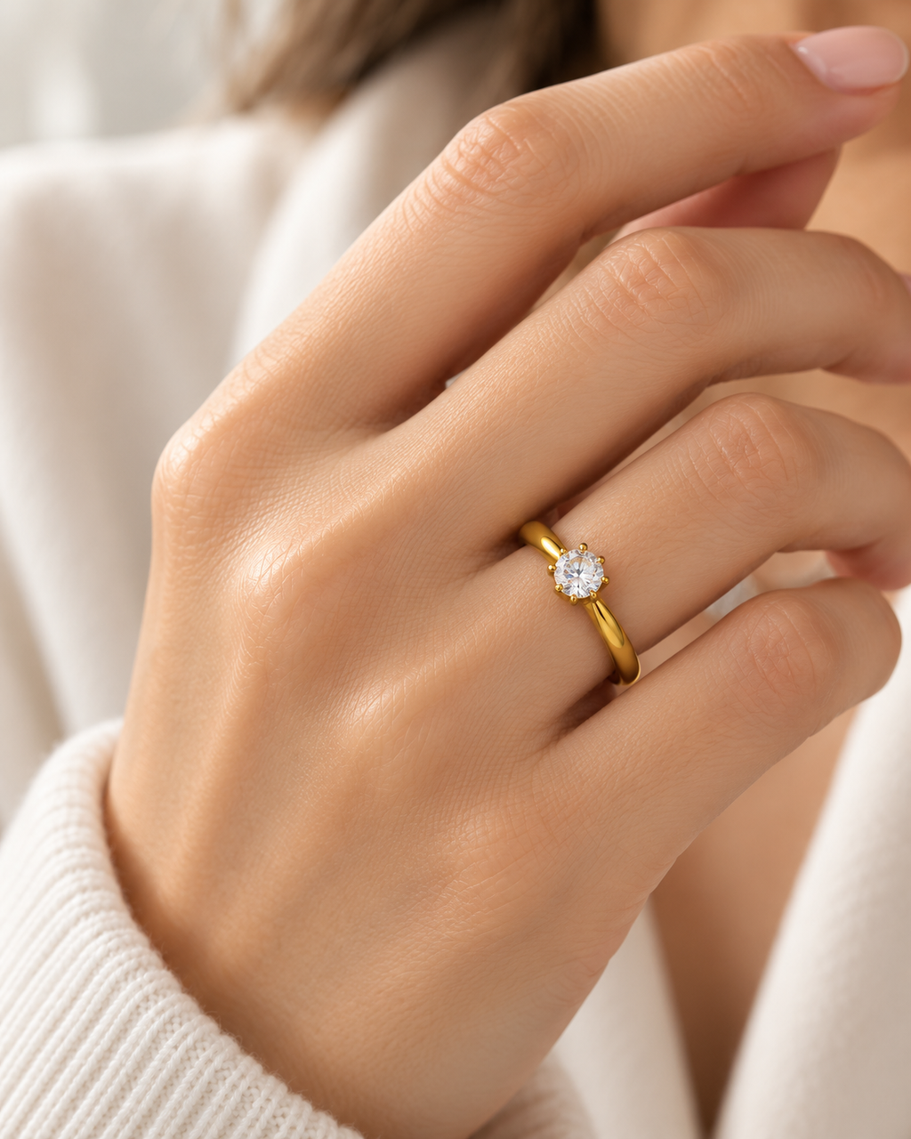 Celeste Solitaire Ring
