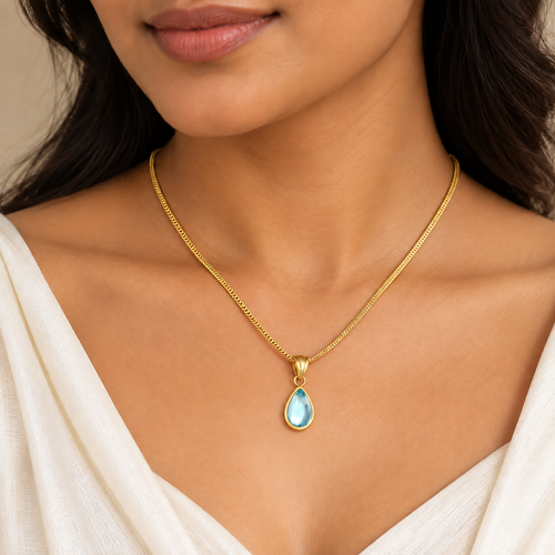 Azure Drop Necklace