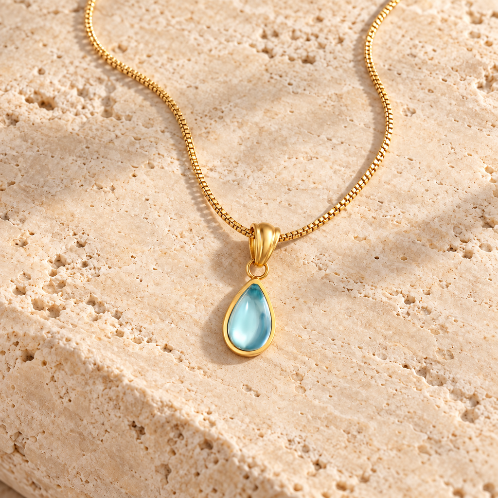 Azure Drop Necklace