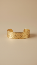 Hammered Gold Cuff Bracelet